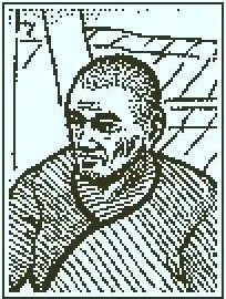 リー・ホン（檣楼員）の顔スケッチ - Return of the Obra Dinn 登場人物